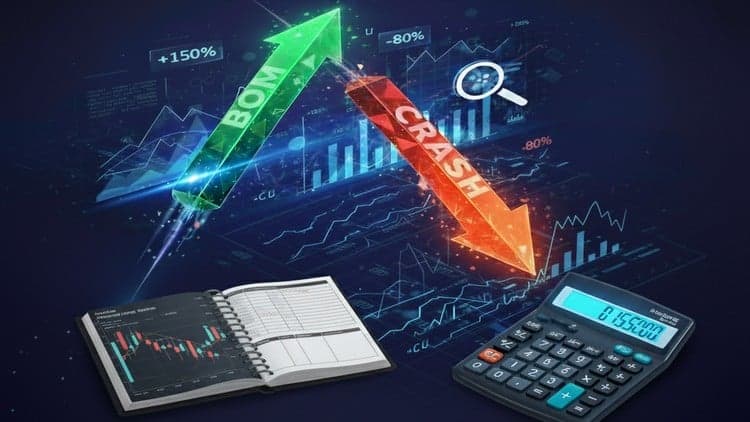 Opera índices sintéticos BOOM y CRASH, usando estadísticas