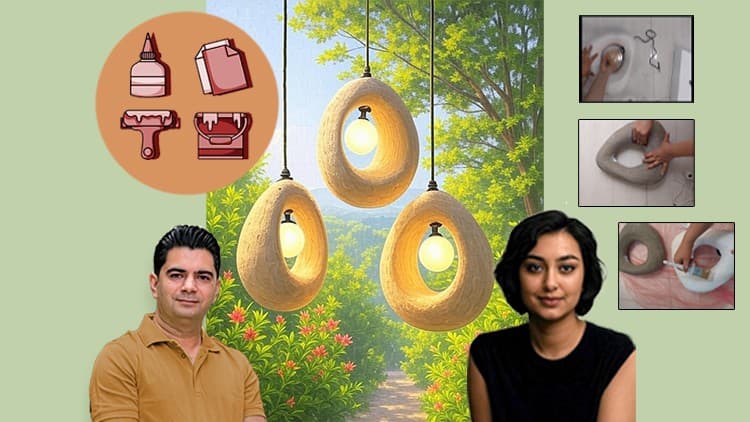 SketchUp Curved Modeling to DIY Papier Mache Chandelier