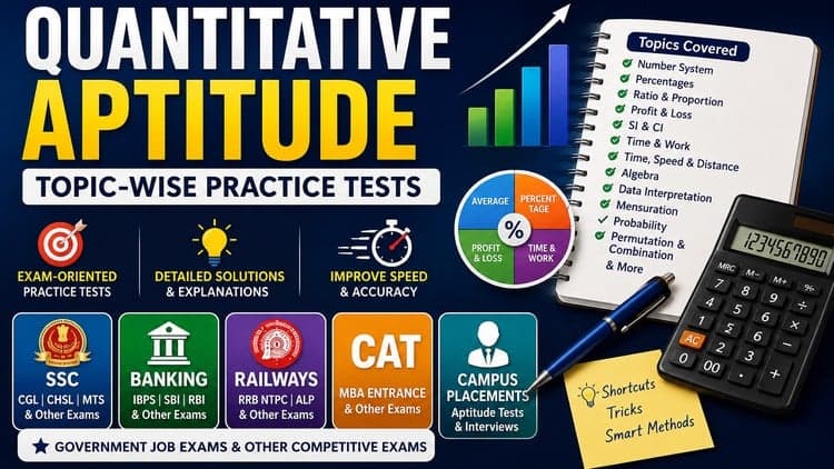 Quantitative Aptitude: Topic-Wise Practice Tests