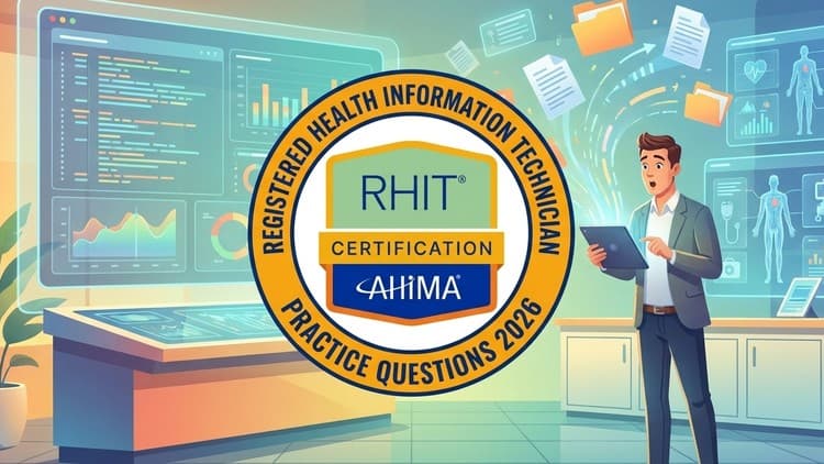 AHIMA  RHIT Exam 2026:6 Full Length Practice Tests