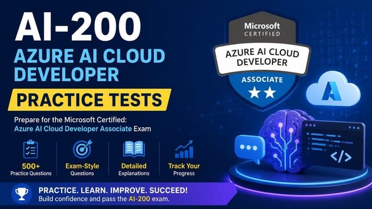 AI-200 Azure AI Cloud Developer Prac. Tests | 500+ Questions