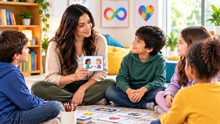 Autistic Communication & Peer Dynamics:Visual Supports, AAC
